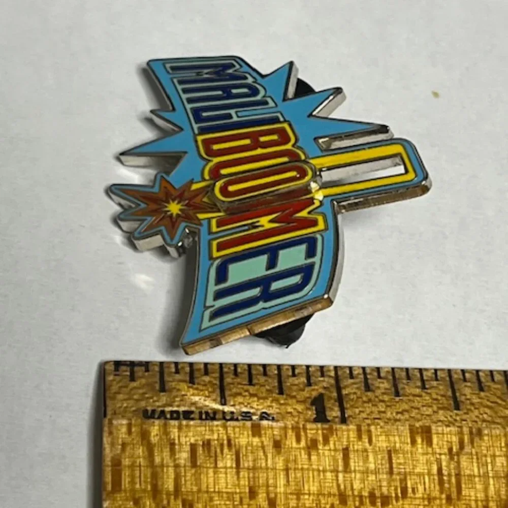 Disney MaliBoomer Disney California Adventure Slide Lapel Vest Hat Pin 1.75